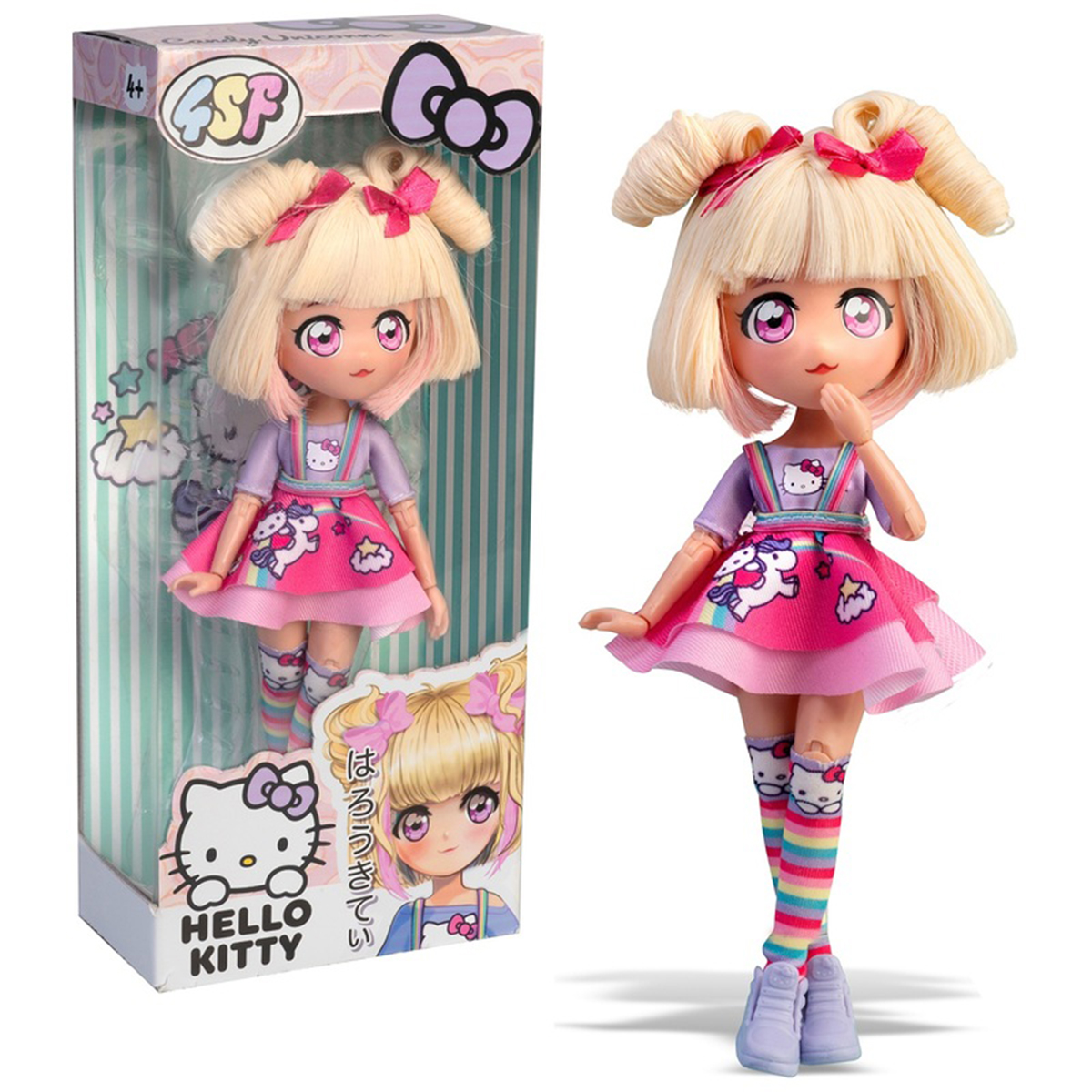 Лялька 4SF Manga Dolls Hello Kitty Цукерочка-єдиноріг 19,5 см — превʼю 11