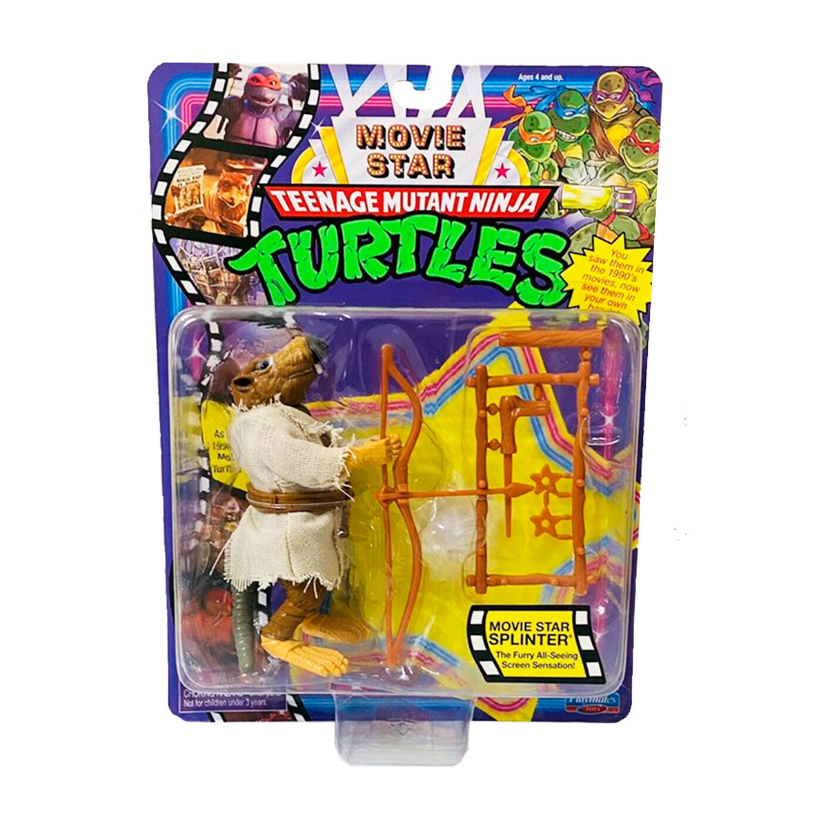 Фігурка TMNT Movie Star 1992 Сплінтер з аксесуарами — превʼю 4