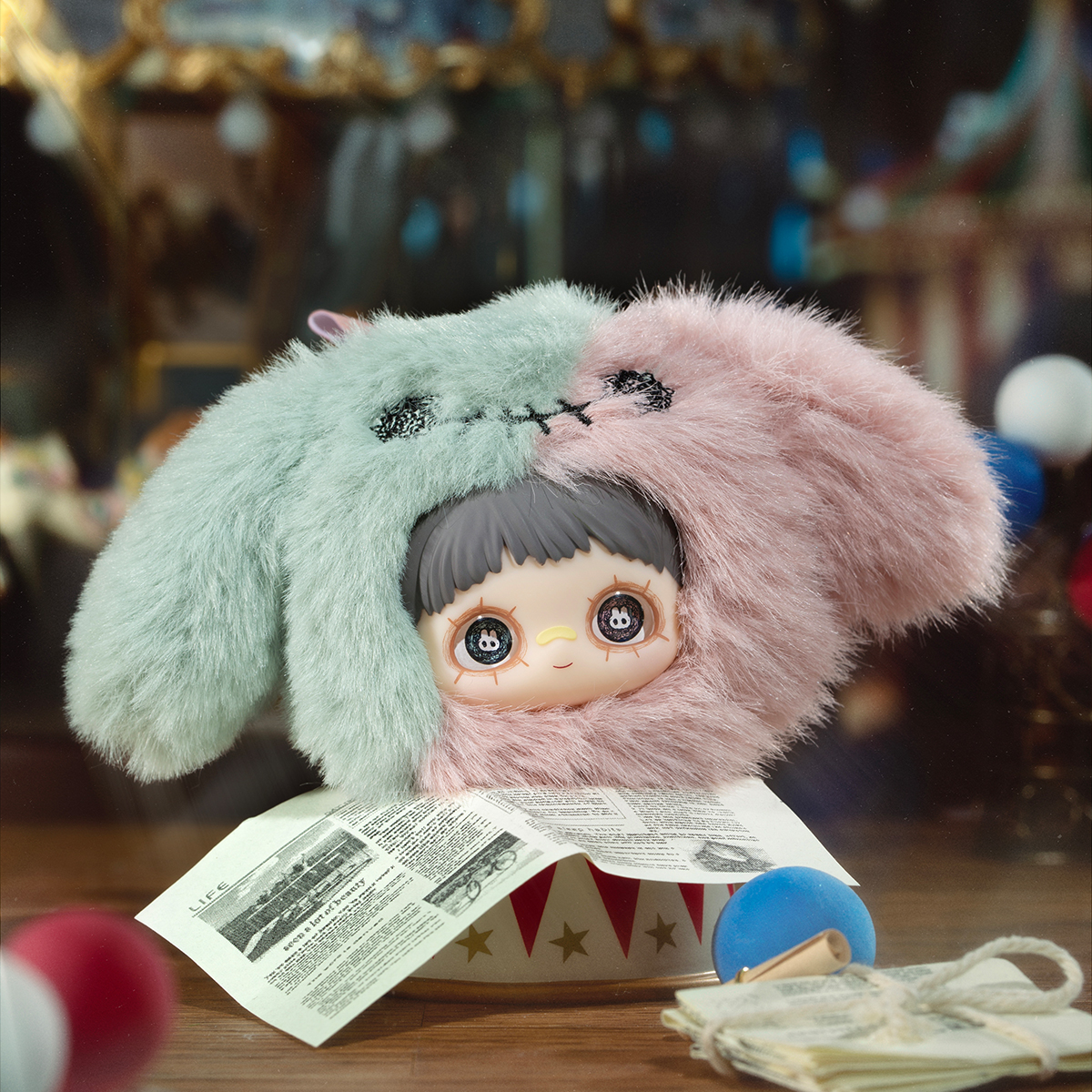 М'яка іграшка POP TOP Hi TOY – MayMei Шалений цирк – Кільце – Кольорова — превʼю 30