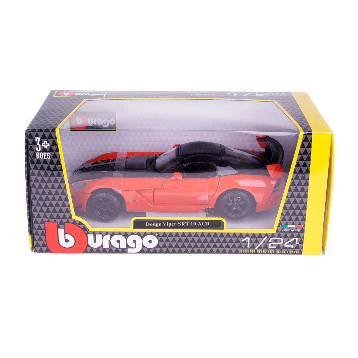 Автомодель Bburago Dodge Viper SRT10 ACR 1:24 металева — превʼю 27