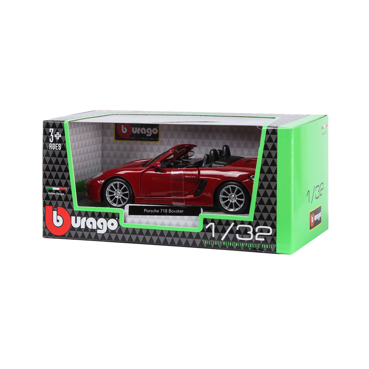 Автомодель Bburago Porsche 718 Boxster 1:32 металева — превʼю 11