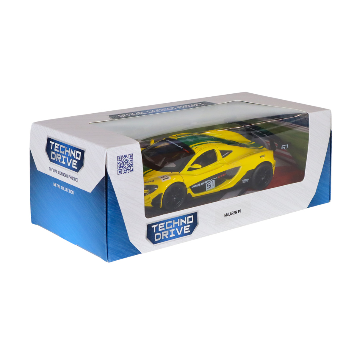 Автомодель McLaren P1 Techno Drive 1:24 Жовта — превʼю 21