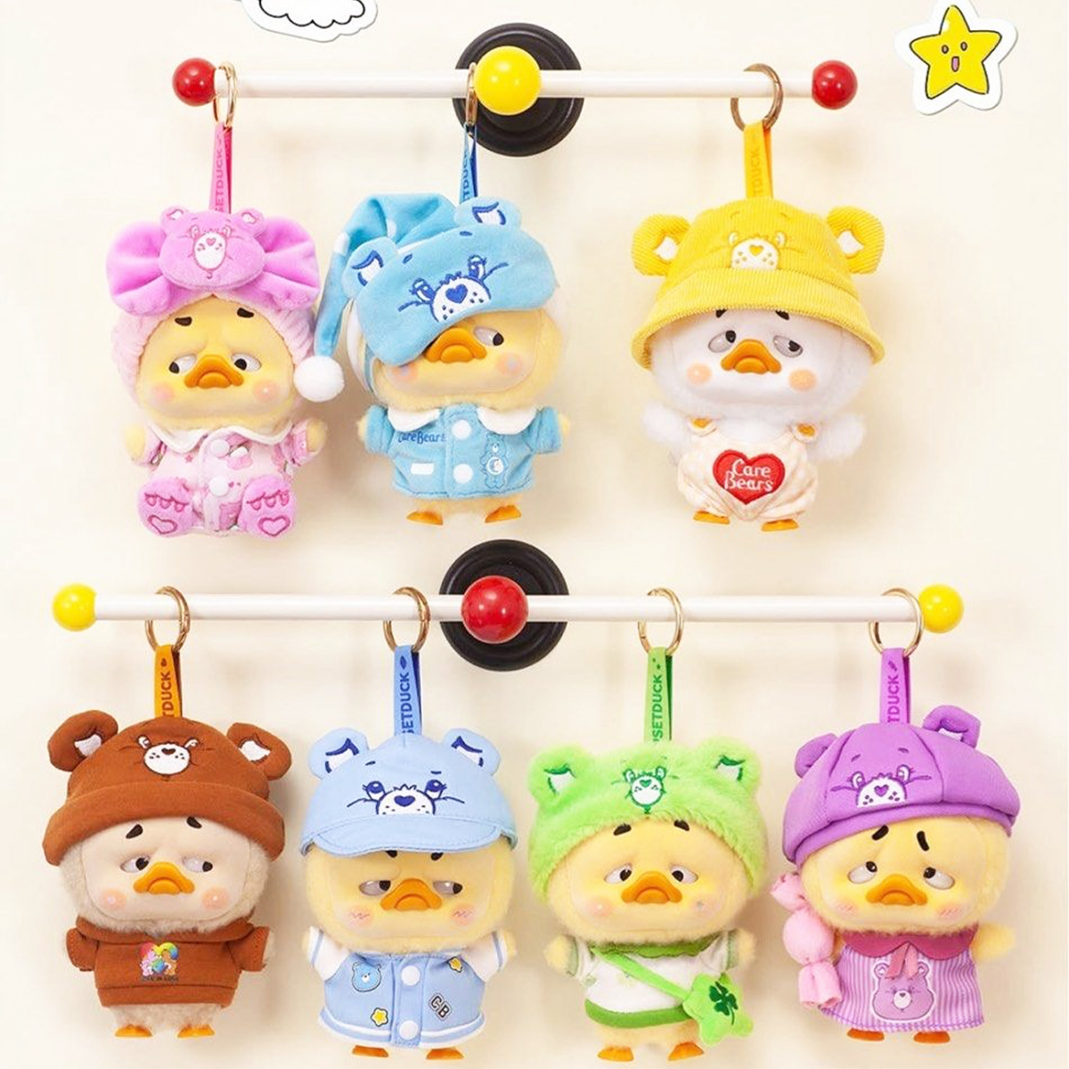 М'яка іграшка Pop Top Upset Duck x Care Bears — Будь веселкою (Be Rainbow) — превʼю 11
