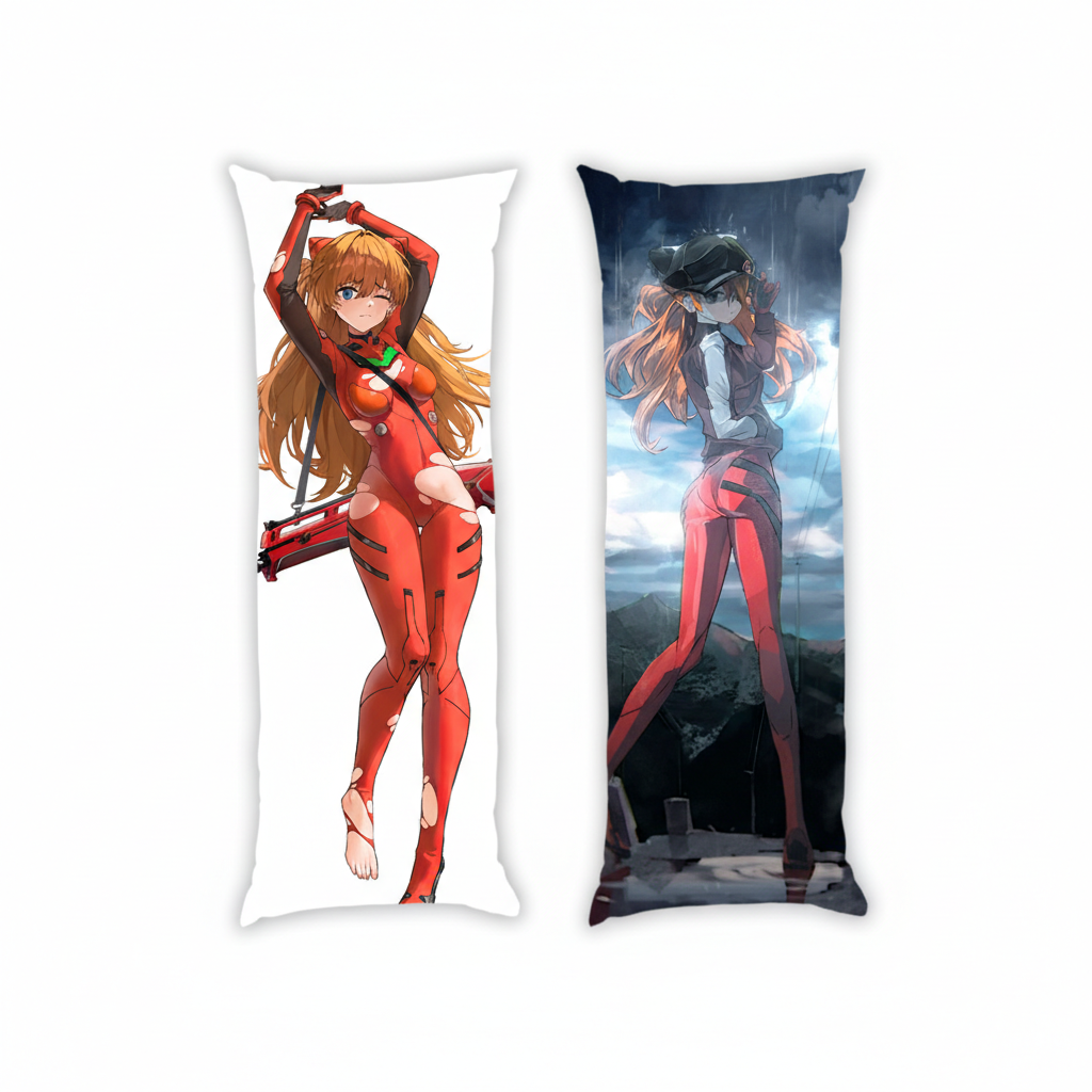 Подушка дакімакура Аска Ленґлі Сорю Asuka Langley Soryu Євангеліон Evangelion 13х34 см — превʼю 4