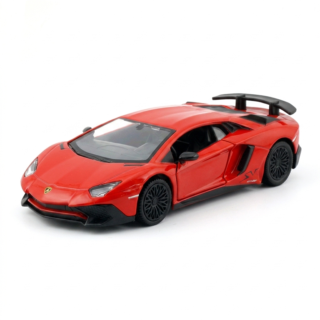 Автомодель Lamborghini Aventador Techno Drive металева 12 см Червона — превʼю 10