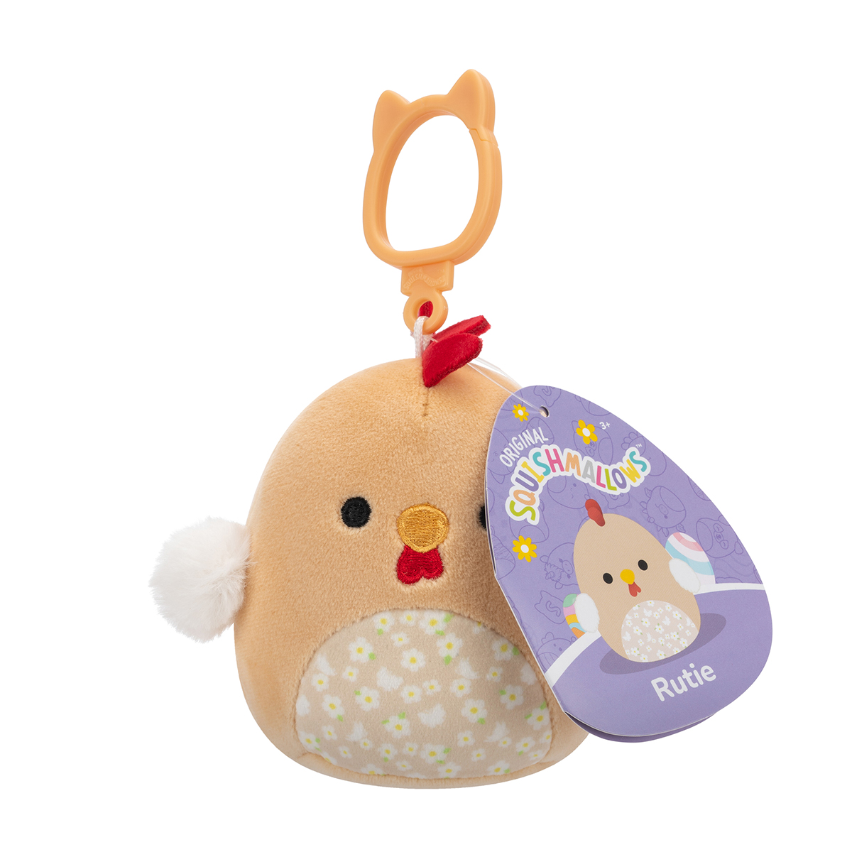 М'яка іграшка на кліпсі Squishmallows – Півник Руті (Rooster Rutie) — превʼю 14