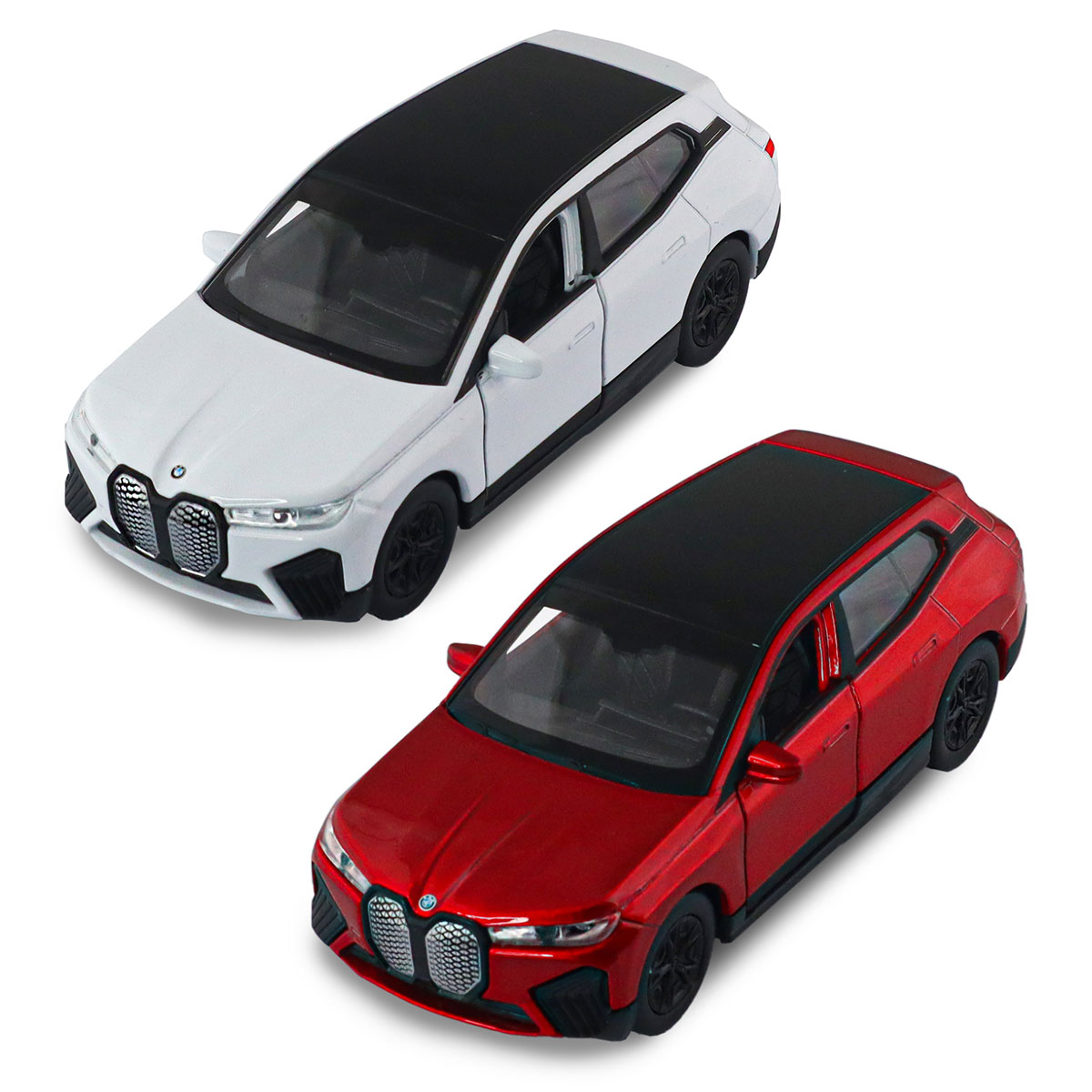 Автомодель BMW iX Techno Drive 1:43 металева з механізмом pull-back Червона — превʼю 16