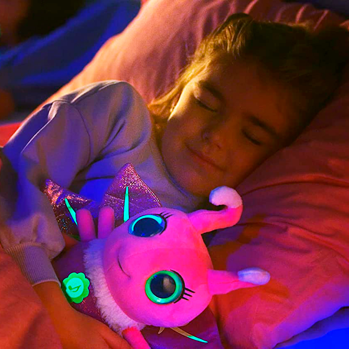 М'яка іграшка Glowies – Рожевий світлячок Pink Firefly – 15 см — превʼю 14