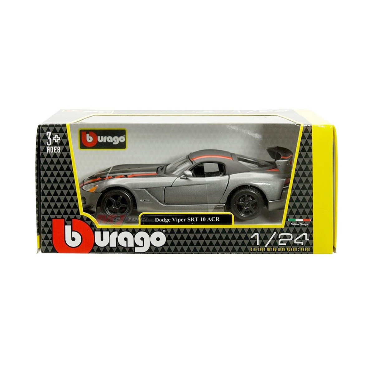 Автомодель Bburago Dodge Viper SRT10 ACR 1:24 металева — превʼю 29