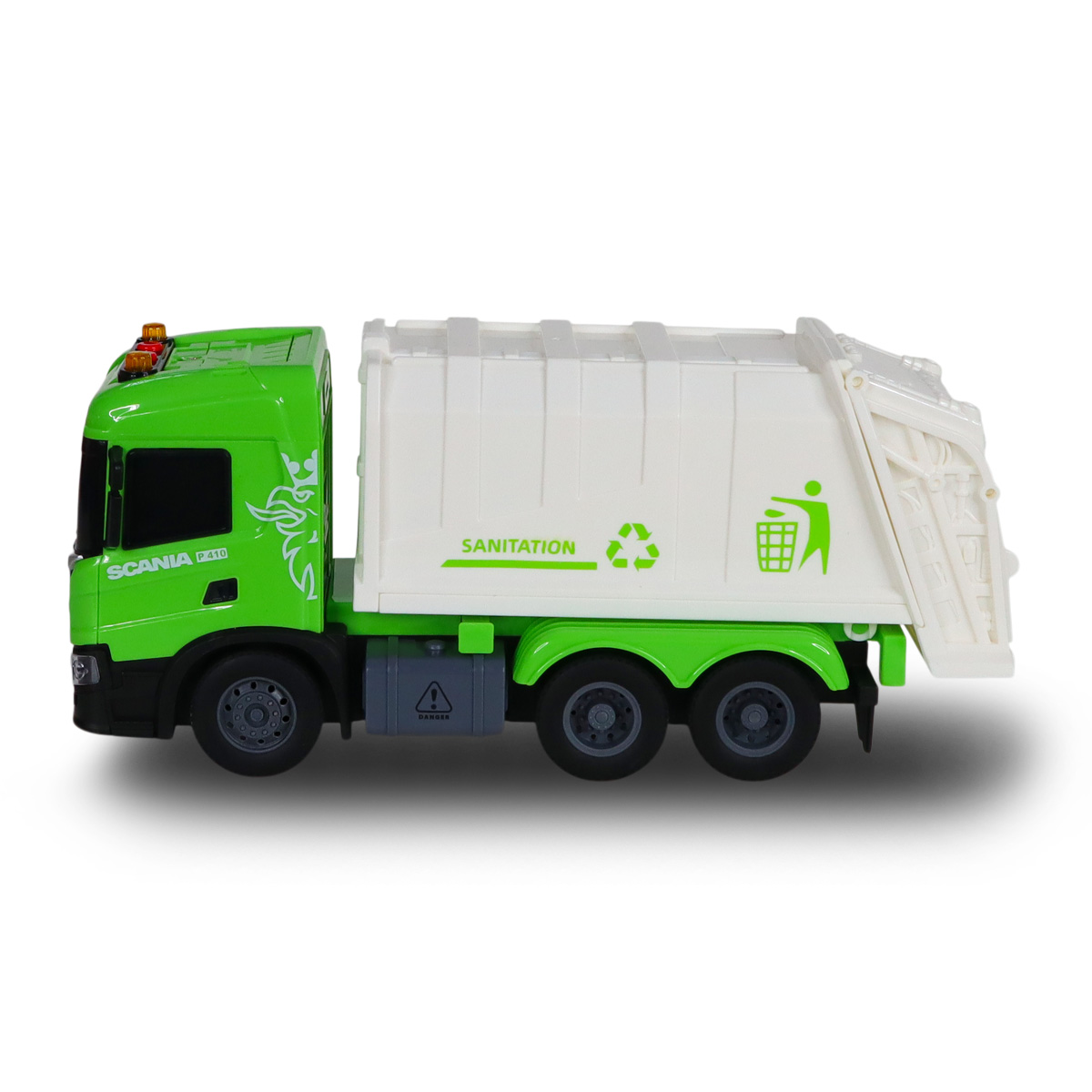 Автомодель TechnoDrive Big Truck Сміттєвоз Scania 28 см зі світлом та звуком — превʼю 7