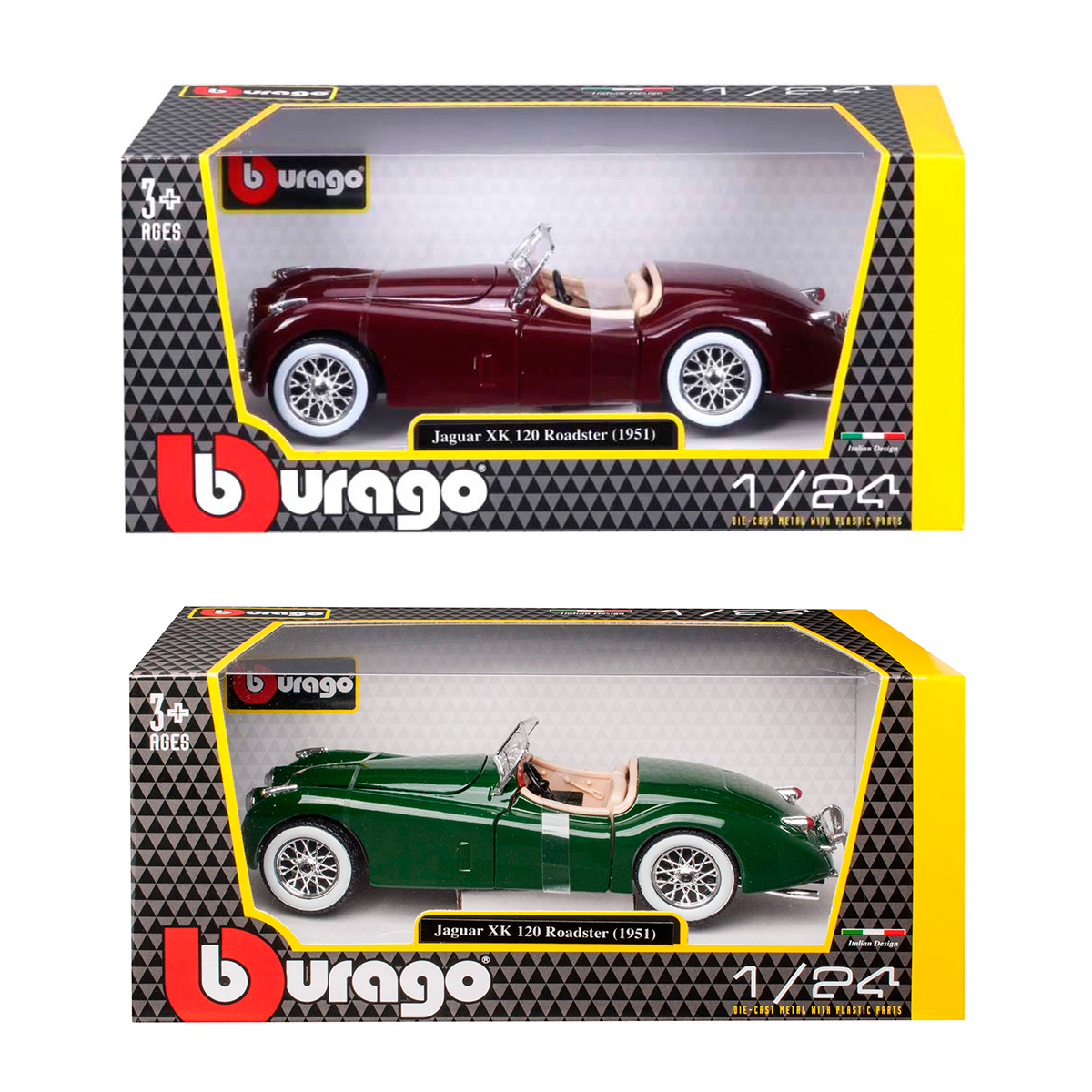 Колекційна автомодель Jaguar XK 120 1951 Bburago 1:24 металева — превʼю 12