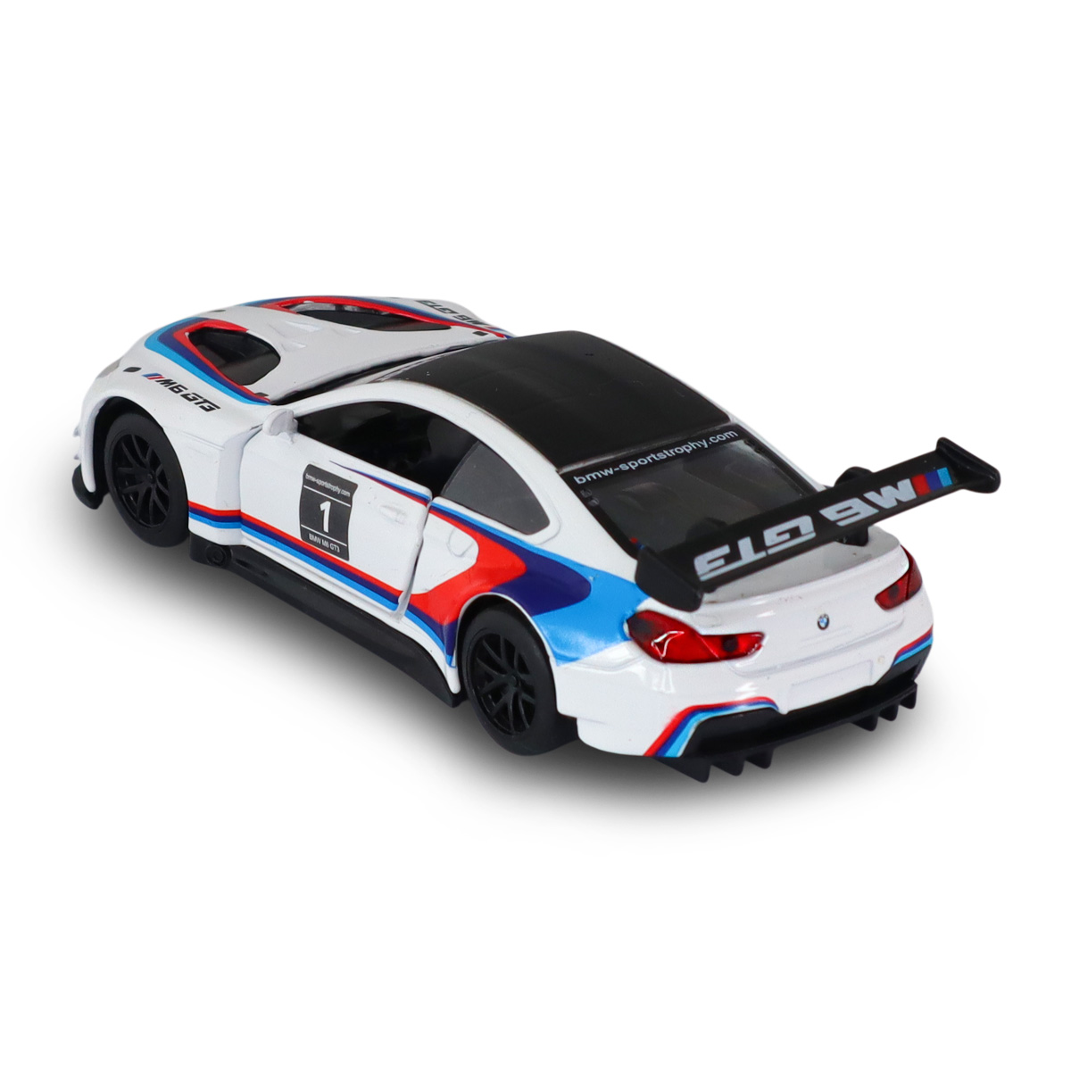 Автомодель BMW M6 GT3 Techno Drive металева 1:44 Біла — превʼю 24