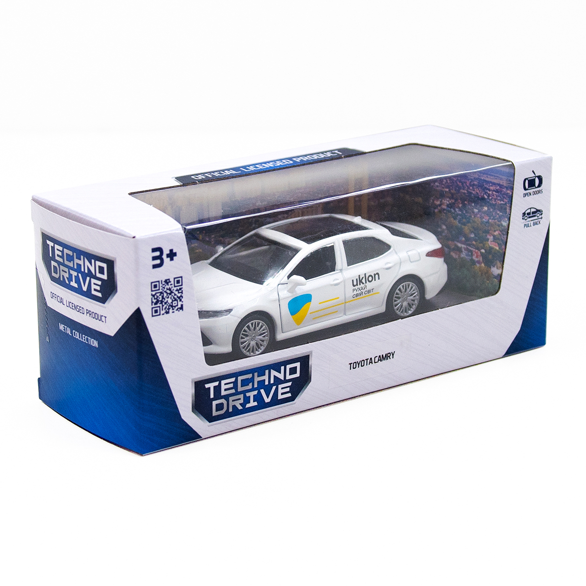 Автомодель TechnoDrive Toyota Camry Uklon металева Біла — превʼю 13