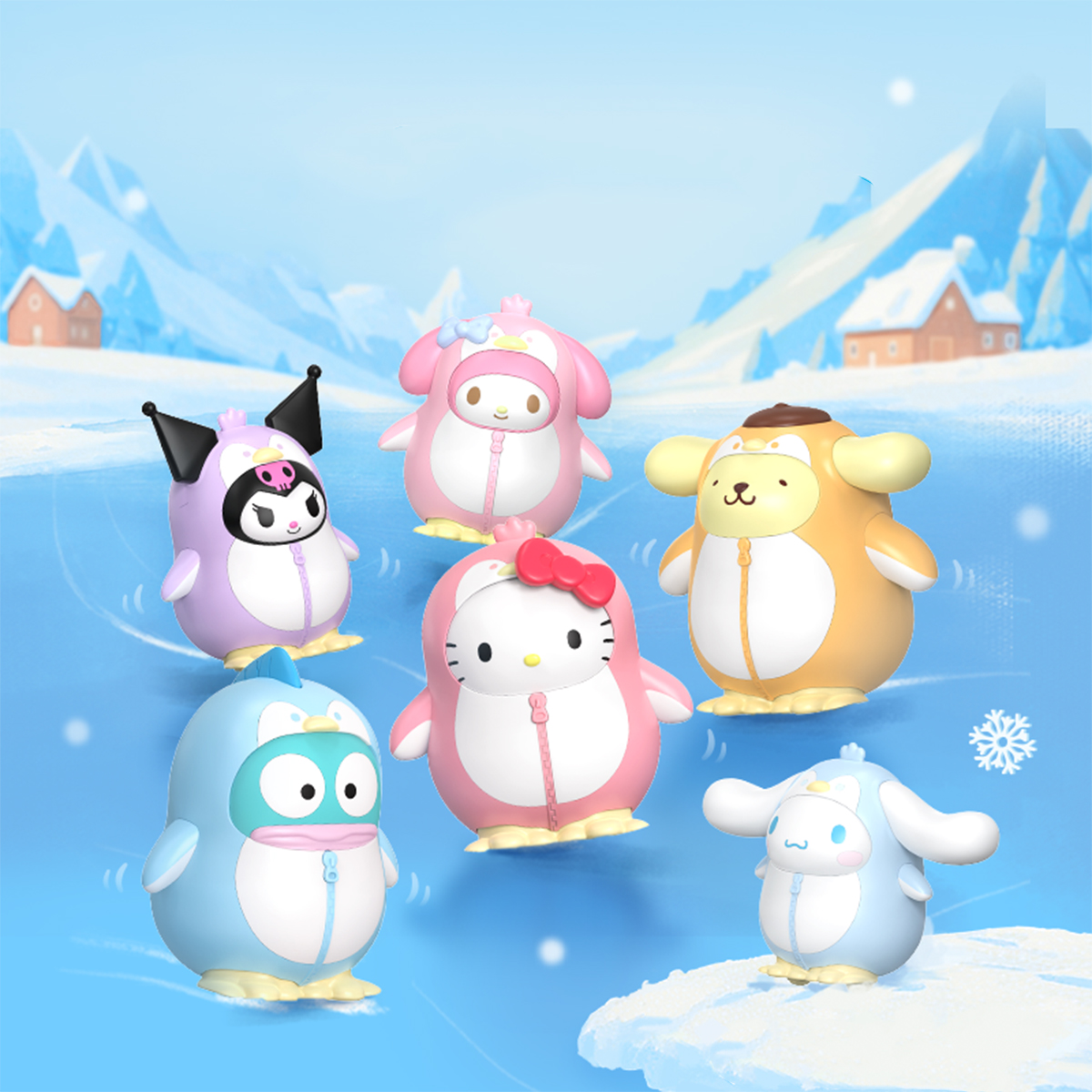 Механічна іграшка Pop Top Sanrio – Бал пінгвінів – 10 см — превʼю 18
