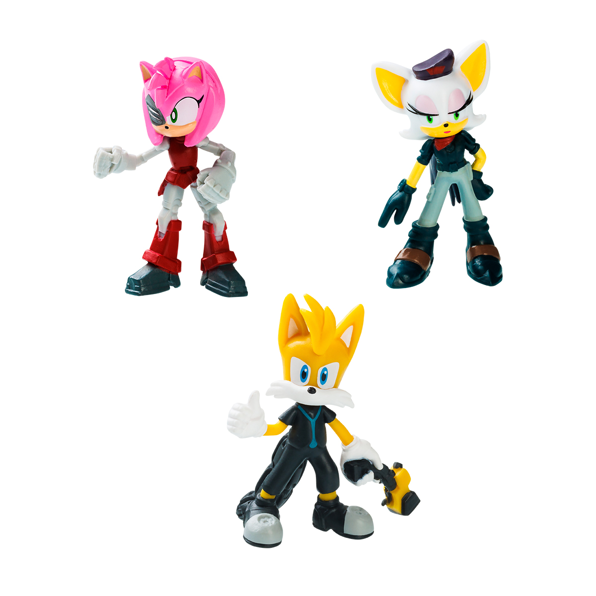 Набір фігурок Sonic Prime 3 шт Ребел Руж Тейлз Расті Роуз — превʼю 4