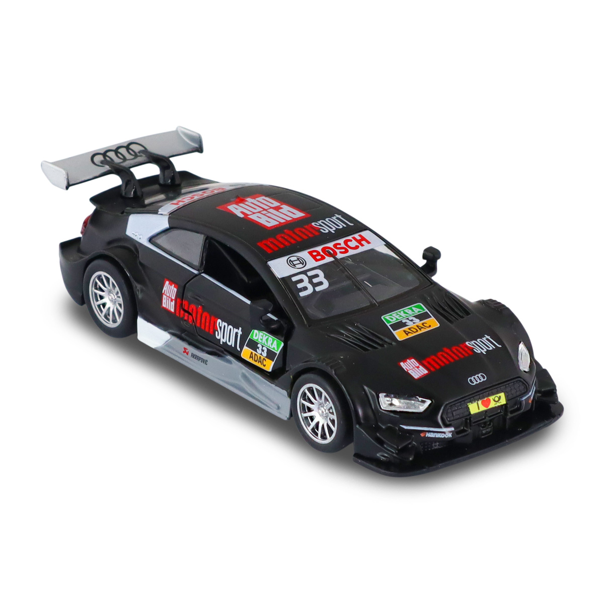 Автомодель TechnoDrive Audi RS 5 DTM 1:43 металева Чорна — превʼю 26