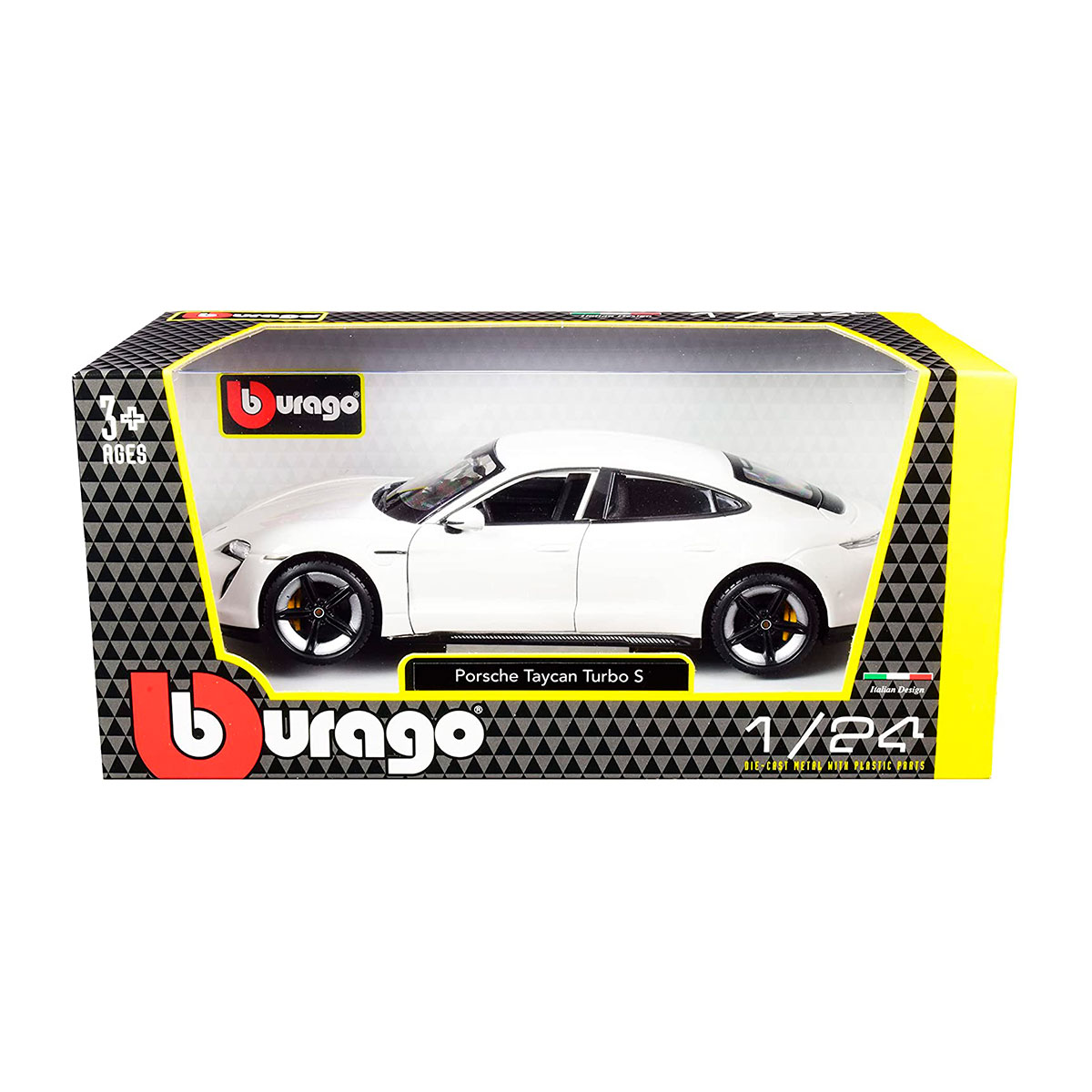 Автомодель Porsche Taycan Turbo S Bburago 1:24 металева — превʼю 14