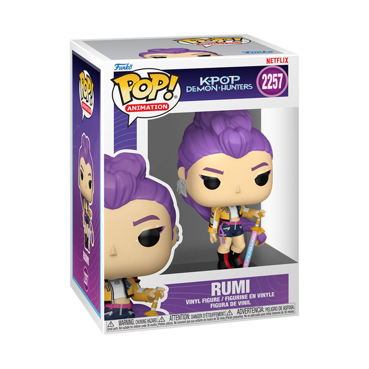 Колекційна фігурка K-Pop Demon Hunters Rumi - Funko POP аніме Багатоколірний — превʼю 3