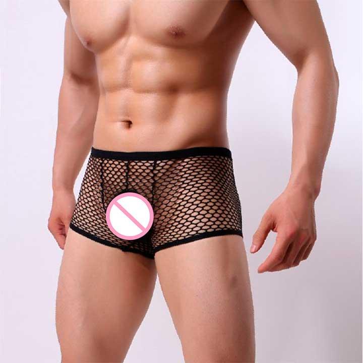 Чоловічі труси боксери в сітку Clever-Menmode чорний XL