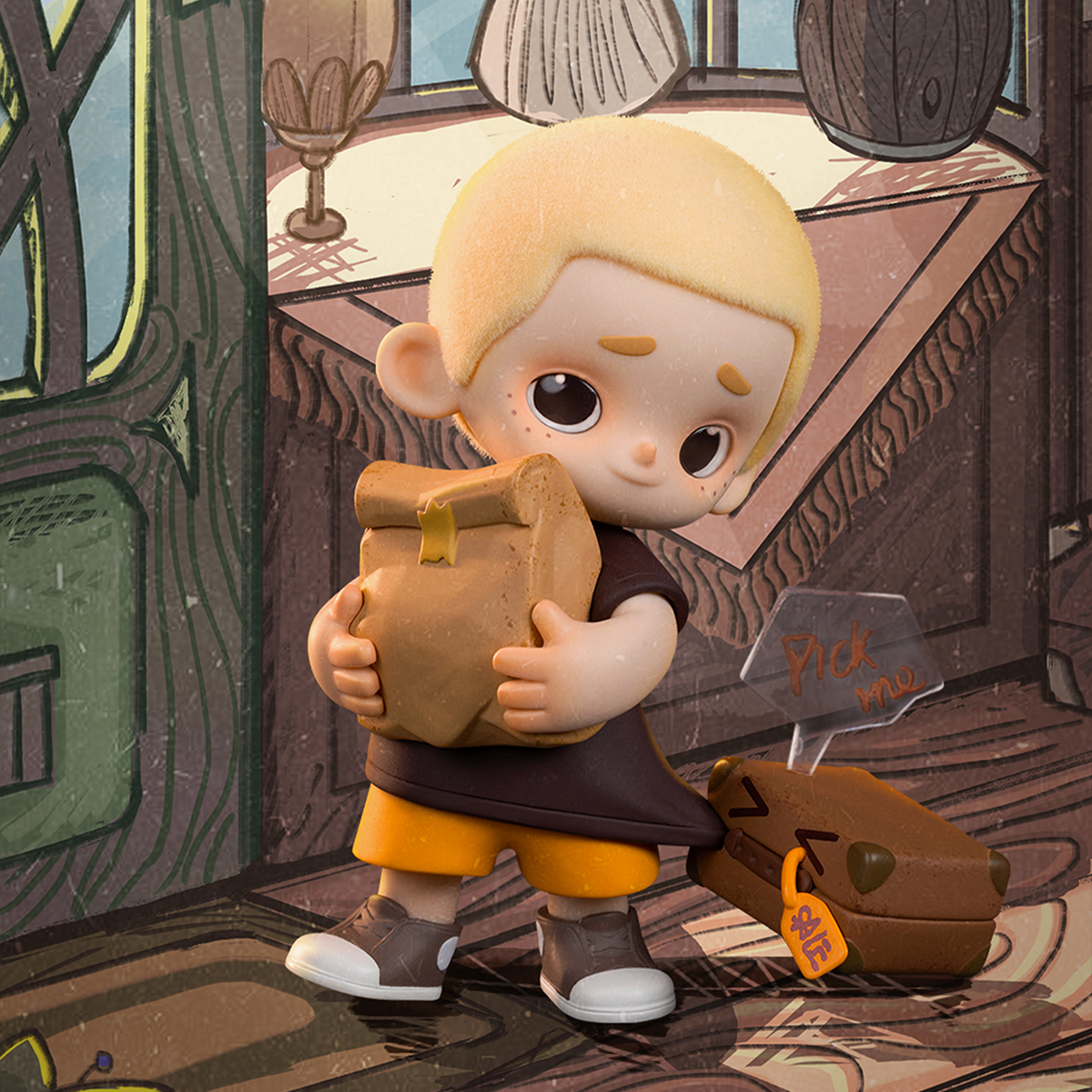 Колекційна фігурка 52Toys NOOK Вінтажна крамниця — Nook та Jiumu — 9 см — превʼю 22