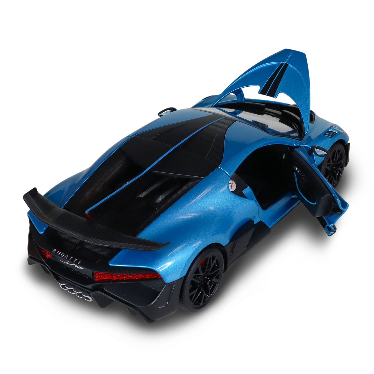 Автомодель Bugatti Divo Techno Drive 1:18 металева з відкривними деталями Синя — превʼю 18