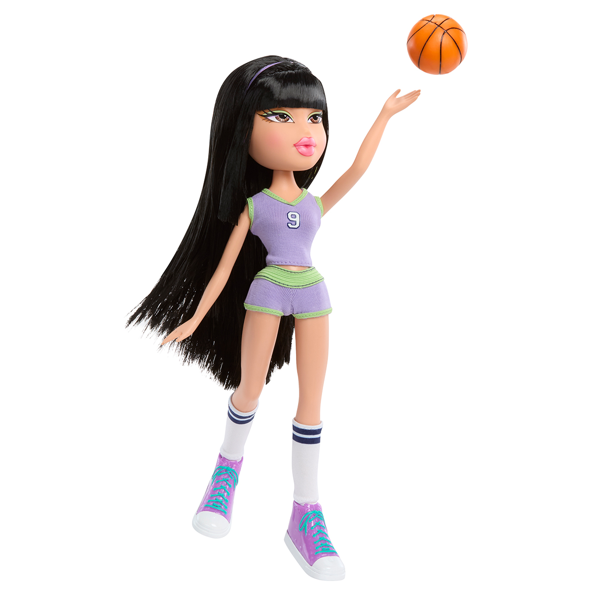 Ігровий набір баскетболістка Джейд Bratz Play Sportz 29 см чорне волосся — превʼю 10