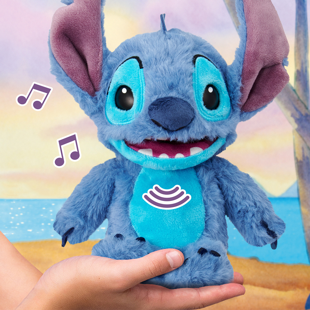 М'яка іграшка Puppetronic by Real FX Palm – Стіч (Stitch) – Disney — превʼю 8