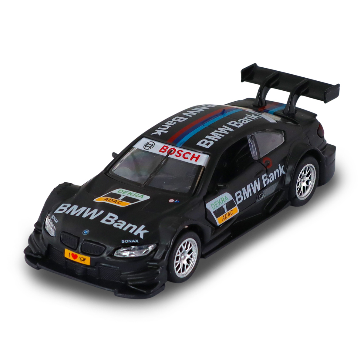 Автомодель BMW M3 DTM Techno Drive 1:42 Чорна металева — превʼю 16