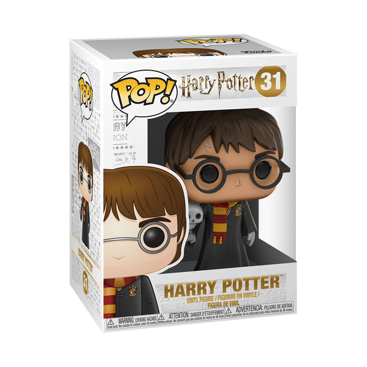 Колекційна ігрова фігурка Harry Potter-Гаррі Поттер з совою Funko POP Багатоколірний — превʼю 3