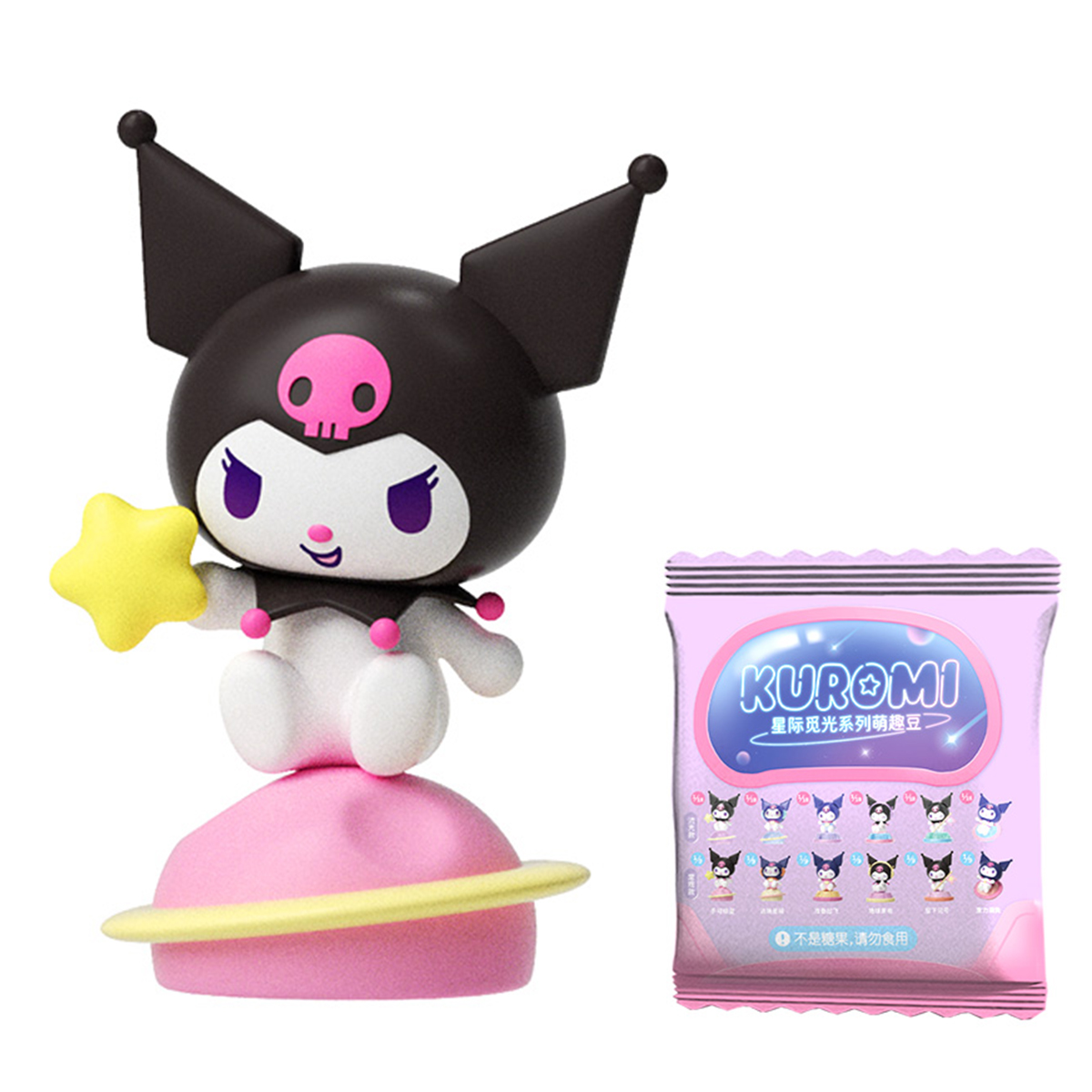Фігурка Pop Top Kuromi – Куромі (Kuromi) – 3 см – Галактичні пригоди – Світло — превʼю 9