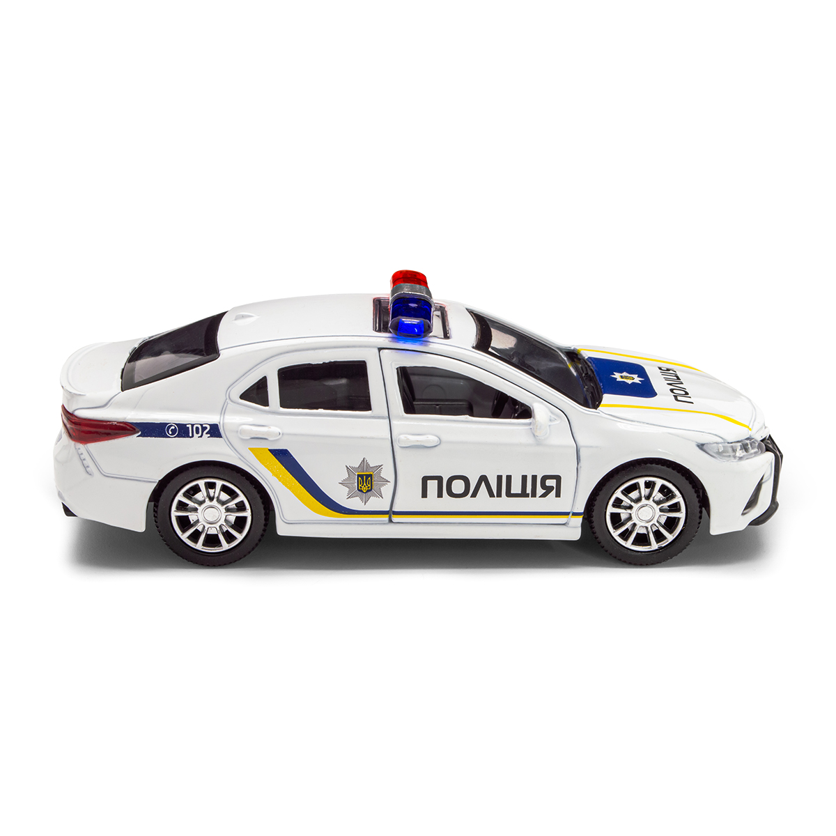 Автомодель Toyota Camry Поліція металева 11,8 см Біла — превʼю 27