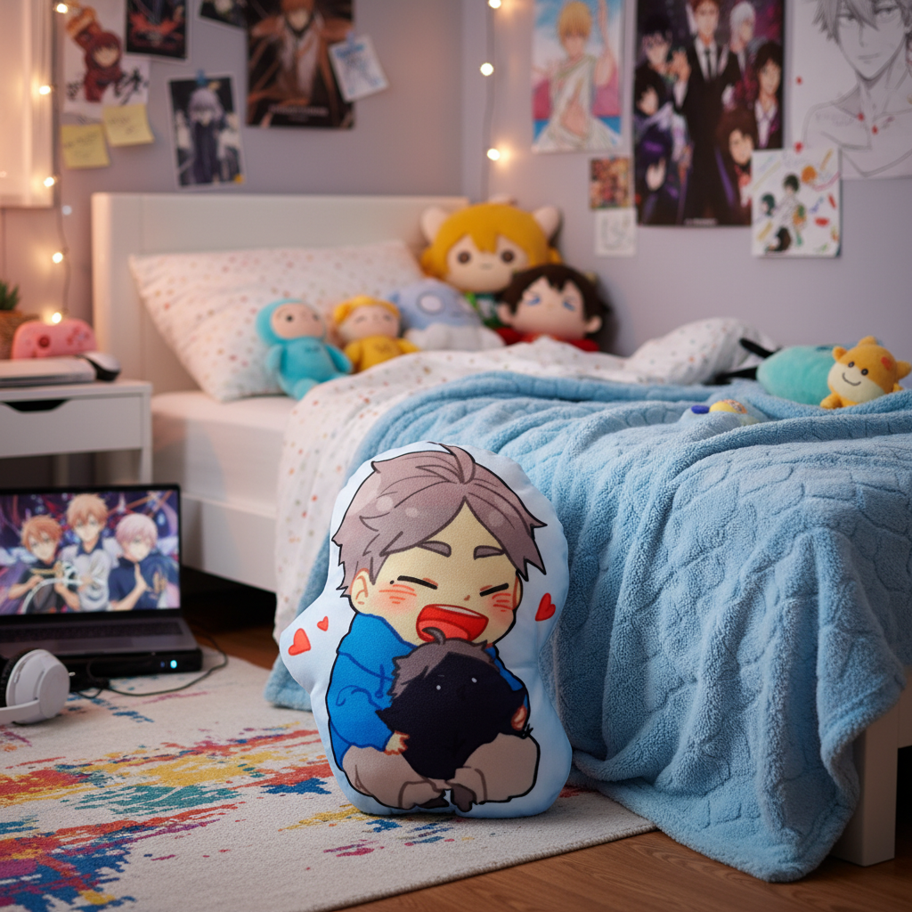 Фігурна подушка Коші Сугавара Koushi Sugawara Волейбол Haikyuu 30x40 см — превʼю 4