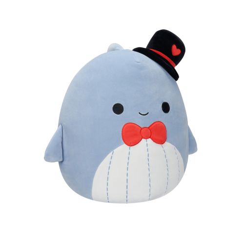 М'яка іграшка Squishmallows Синій кит Самір 13 см Різнобарвна — превʼю 3
