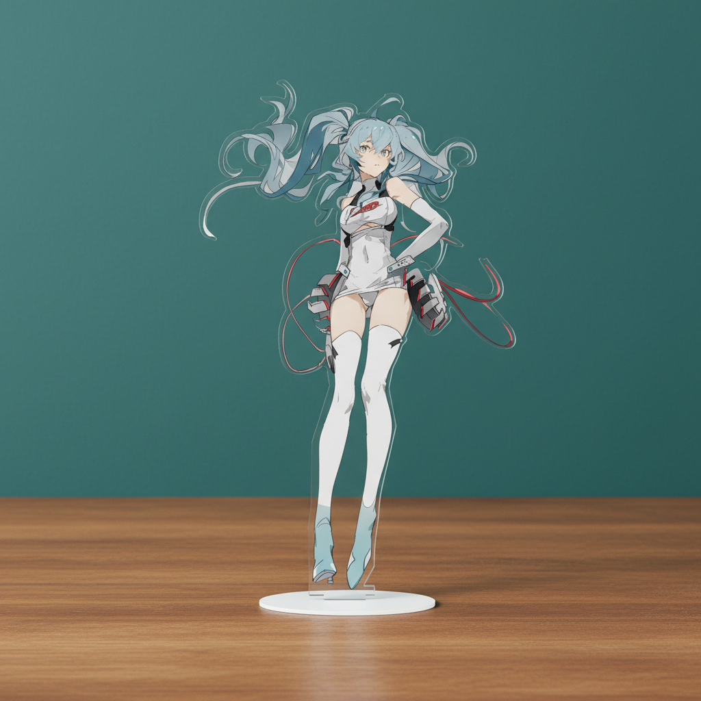 Акрилова фігурка Хацуне Міку Hatsune Miku Вокалоїд Vocaloid 150 x 50 мм — превʼю 4