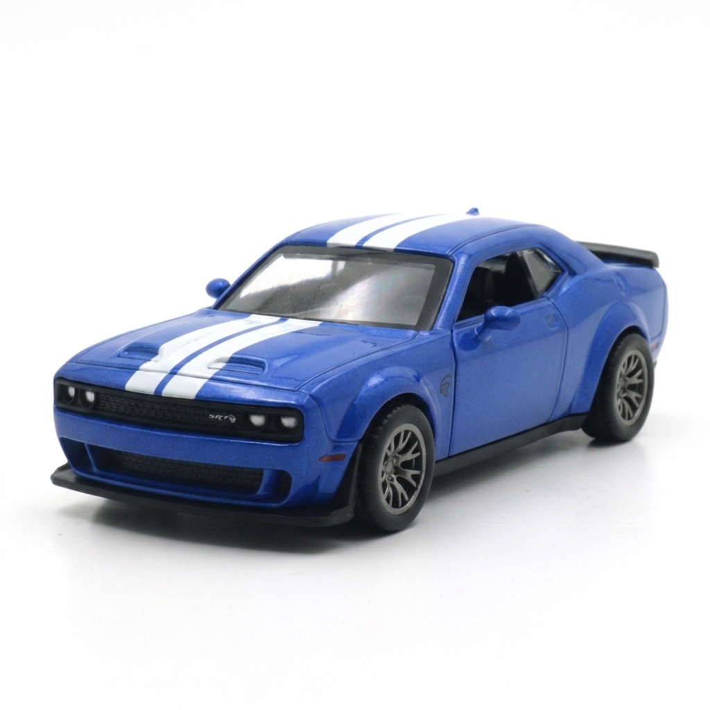 Автомодель Dodge Challenger SRT Jailbreak 2022 Techno Drive 1:44 Металева Синя — превʼю 7