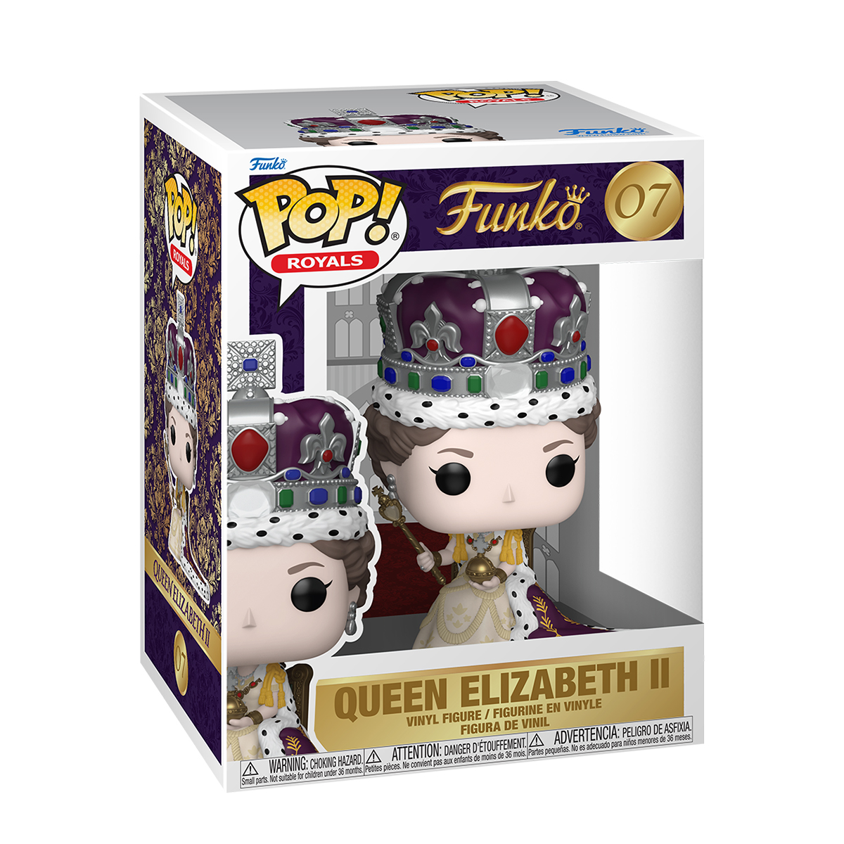 Колекційна ігрова фігурка Funko POP - Queen Elizabeth II Coronation Багатоколірний — превʼю 4