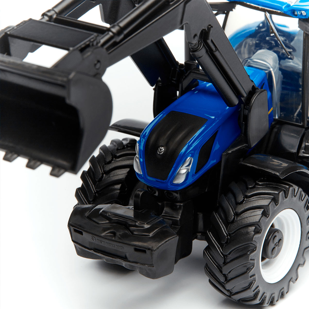 Трактор Bburago New Holland T7.315 з фронтальним навантажувачем 1:32 Синій — превʼю 9