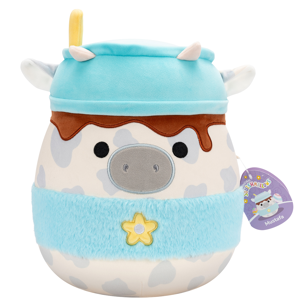 М'яка іграшка Squishmallows – Сіра корівка (Grey Cow) – 30 см — превʼю 14