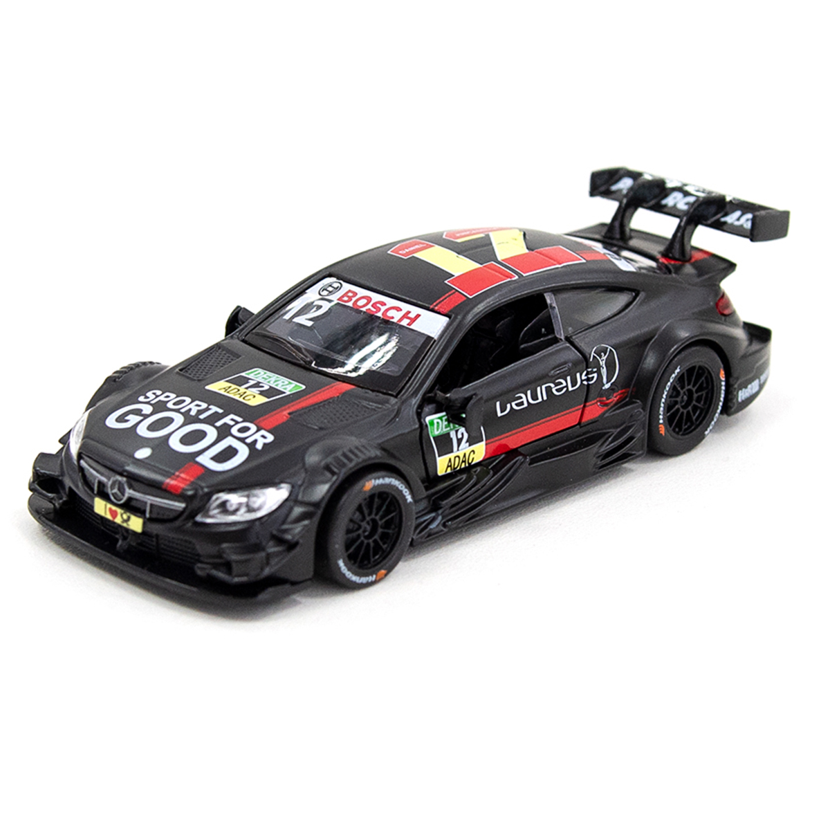 Автомодель Techno Drive Mercedes-AMG C63 DTM металева 1:32 Чорна — превʼю 13