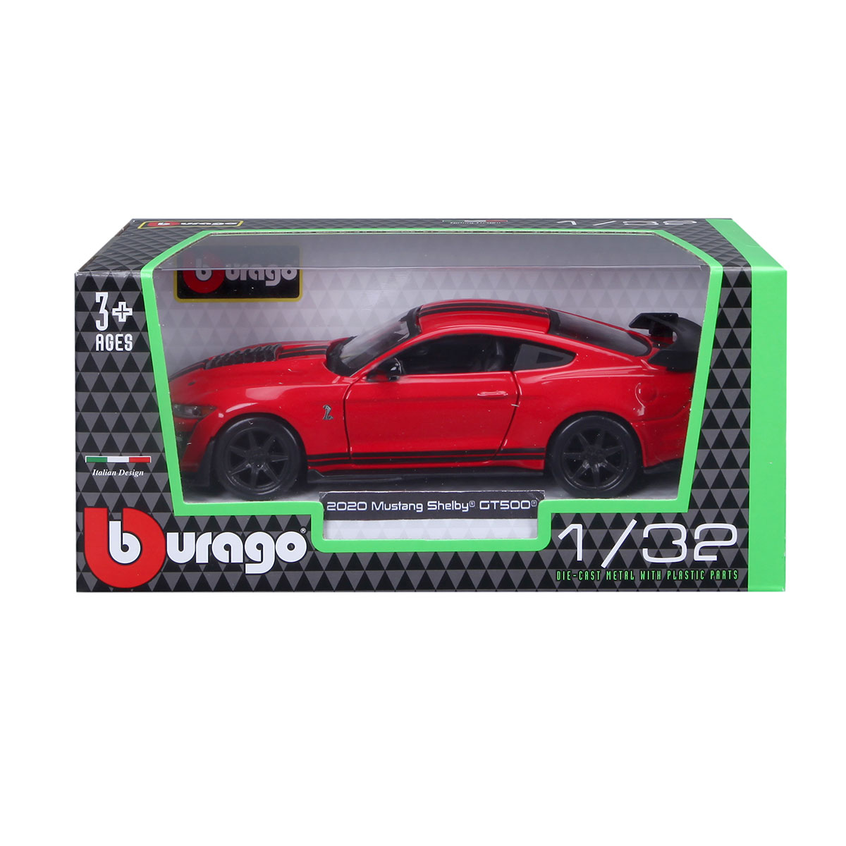 Автомодель Ford Shelby GT500 Bburago Street Fire 1:32 Червона — превʼю 15