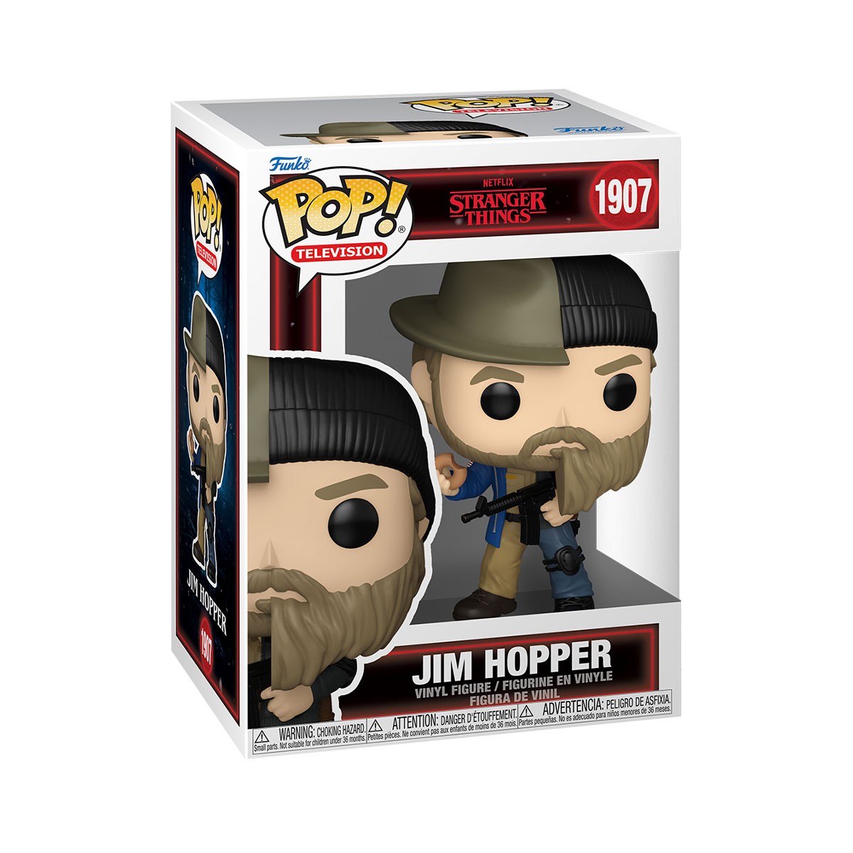 Ігрова фігурка Funko POP! Дивні дива Джим Гоппер 9,6 см — превʼю 1