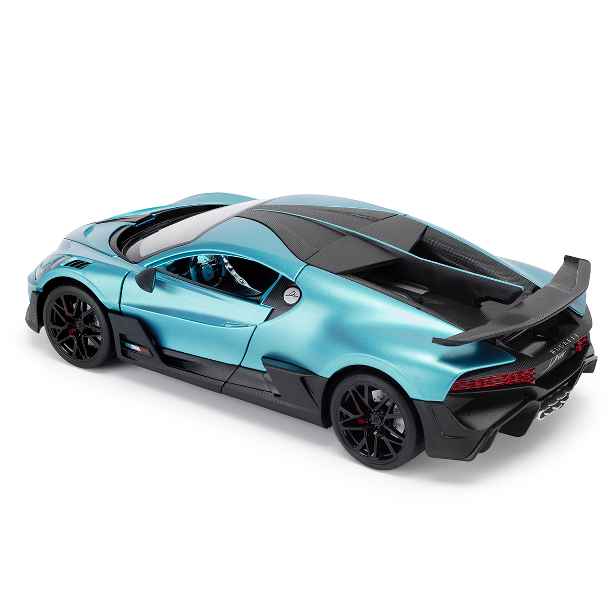 Автомодель Bugatti Divo Techno Drive 1:18 металева з відкривними деталями Синя — превʼю 26