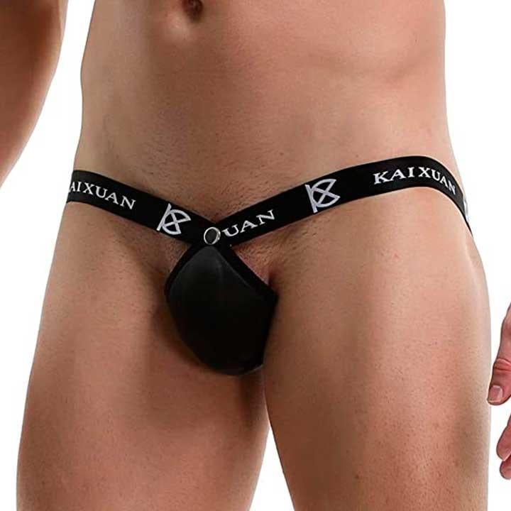 Чоловічі стрінги з пуш-апом "Kaixuan" XL Чорний