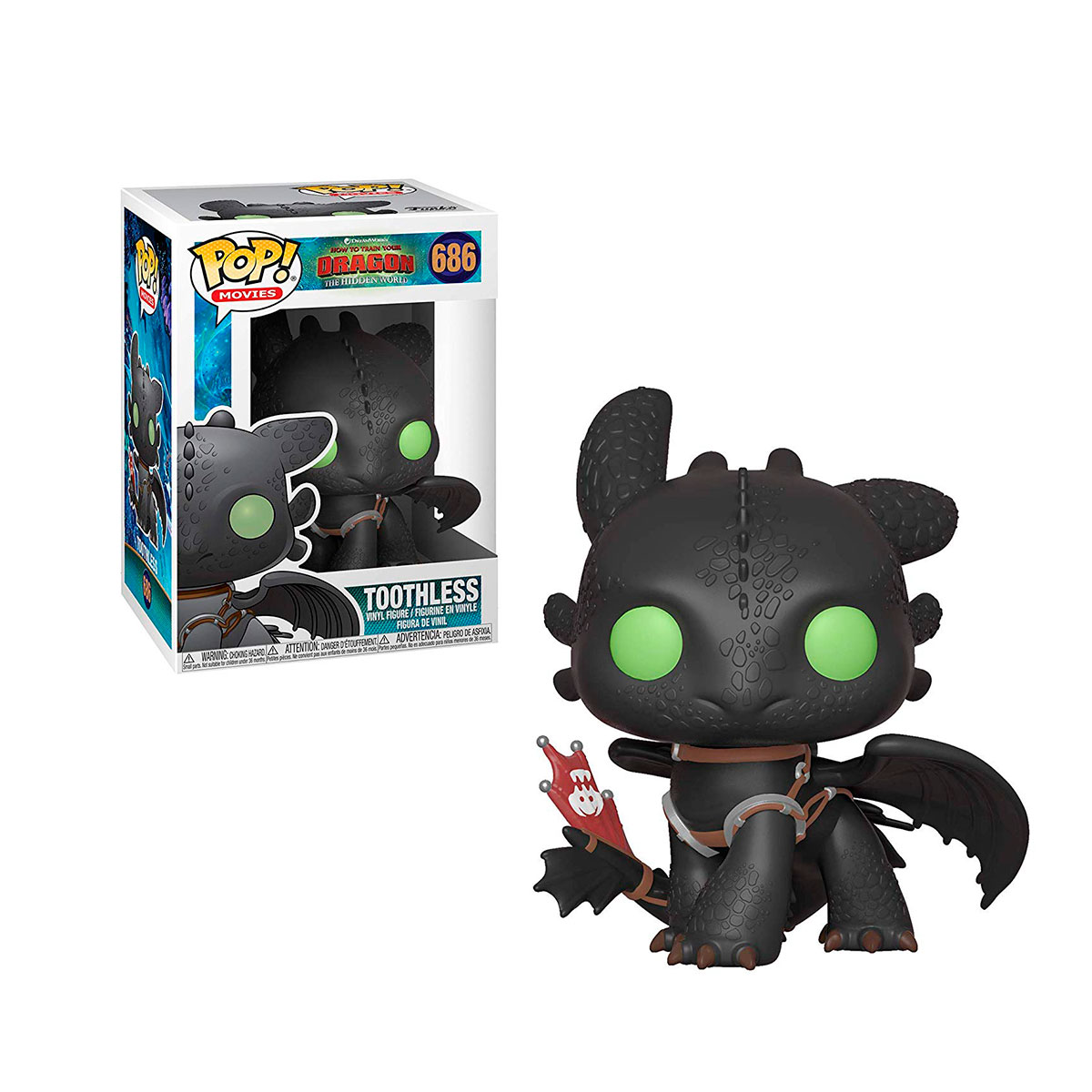 Ігрова фігурка колекційна Funko Pop - Беззубик How to Train Your Dragon Чорний — превʼю 4