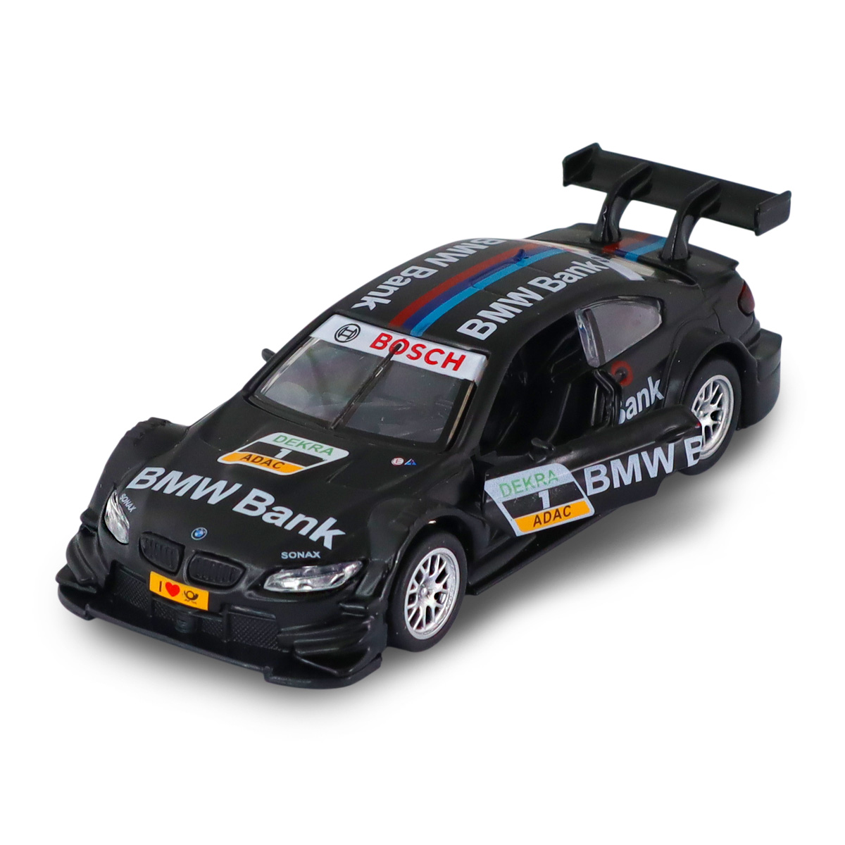Автомодель BMW M3 DTM Techno Drive 1:42 Чорна металева — превʼю 30