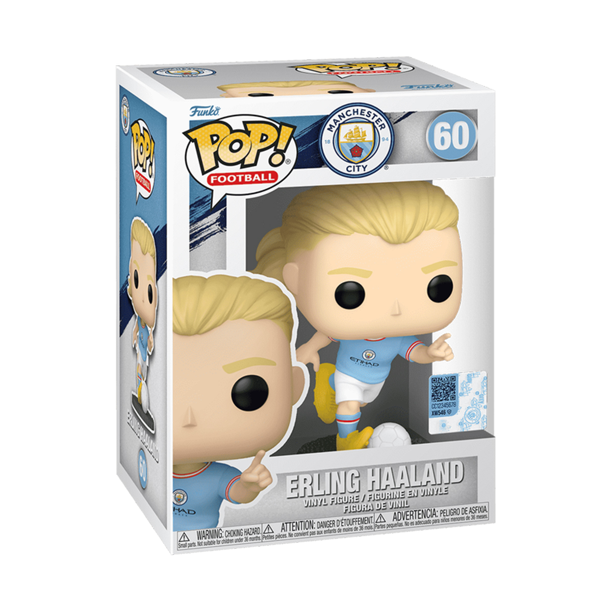 Ігрова фігурка Колекційна Erling Haaland Funko Pop Футбол Спорт 114 мм — превʼю 10