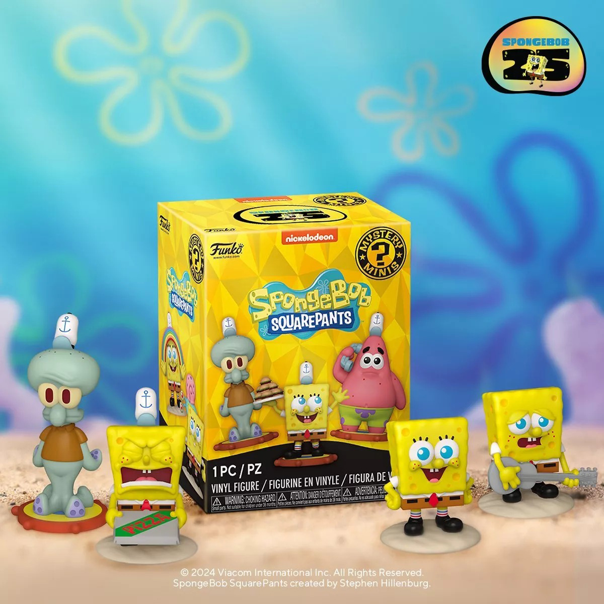 Ігрова фігурка колекційна Funko Mystery Minis SpongeBob - Губка Боб Кольорова — превʼю 7