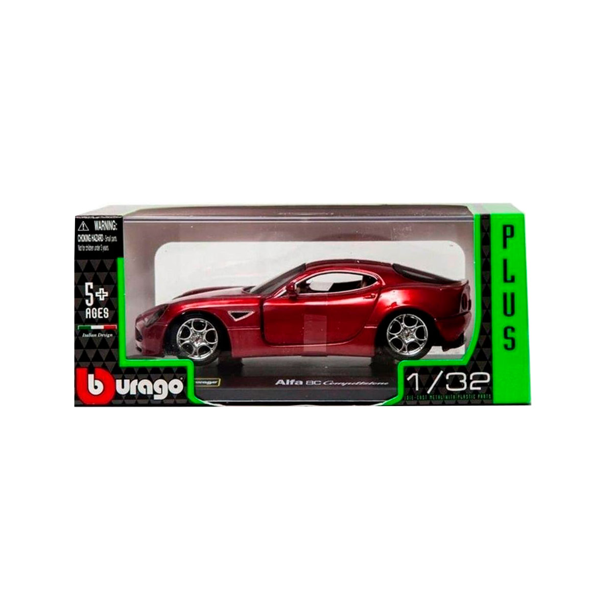 Колекційна автомодель Bburago Alfa 8C Competizione 2007 1:32 металева — превʼю 17