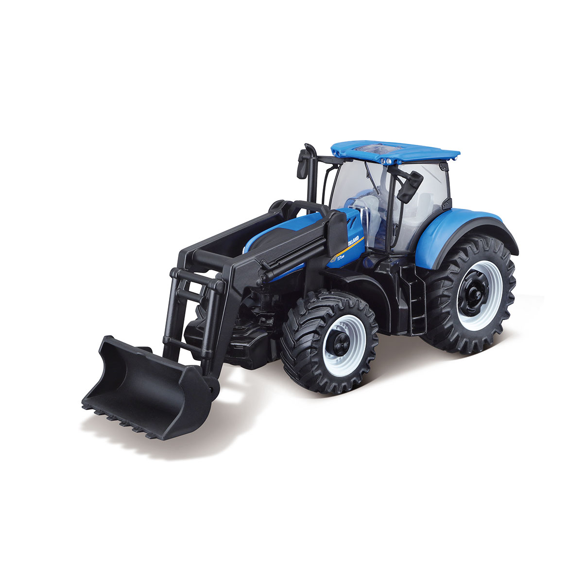 Трактор Bburago New Holland T7.315 з фронтальним навантажувачем 1:32 Синій — превʼю 8