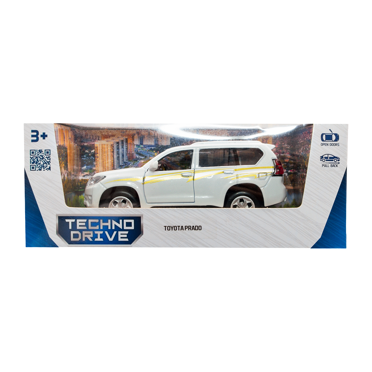 Автомодель Toyota Prado металева 1:40 Біла — превʼю 20